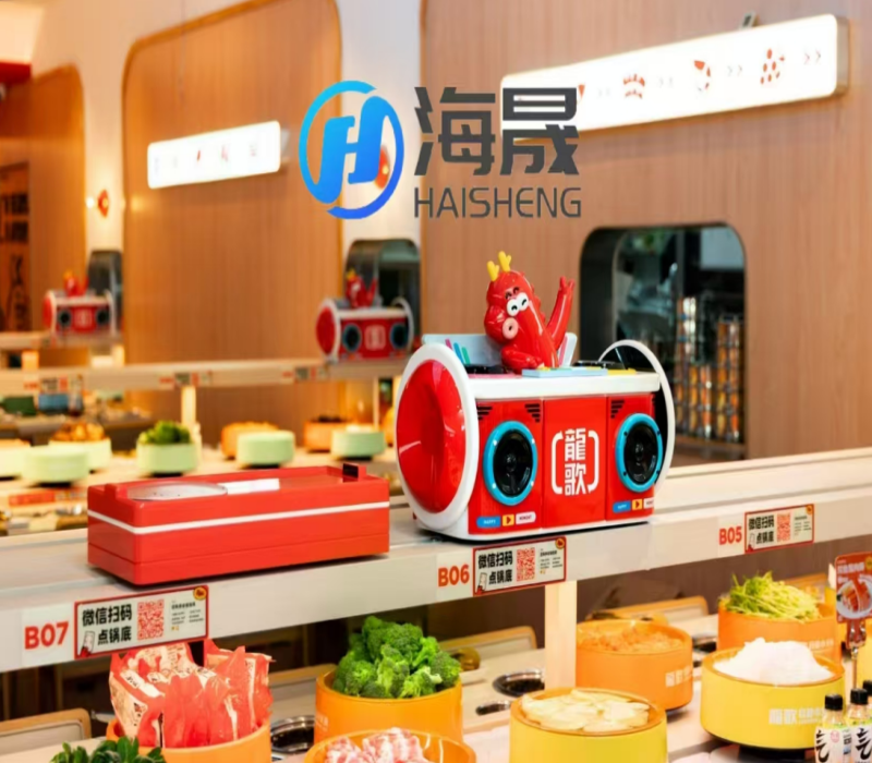 HaiSheng Rotating Hot Pot Conveyor Belt Equipment | 16 Years Expert Manufacturer
