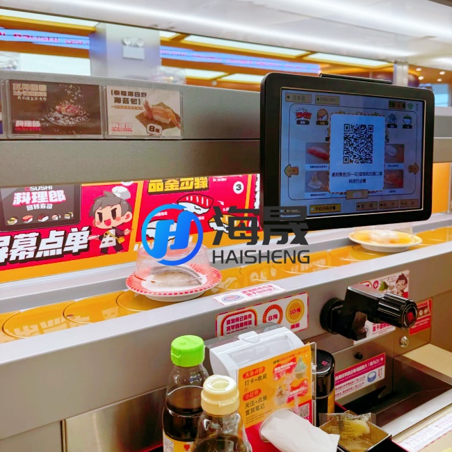 Bid farewell to traditional food delivery modes: HaiSheng Intelligent’s Sushi Fixed-Point Conveyor Belt Equipment and Shinkansen Meal Delivery Equipment spearhead the efficiency revolution for conveyor belt sushi restaurants