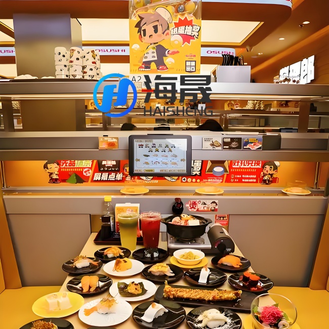 Smart Delivery Car + Gacha: HaiSheng Brings Fun and Efficiency to Rotating Sushi Equipment