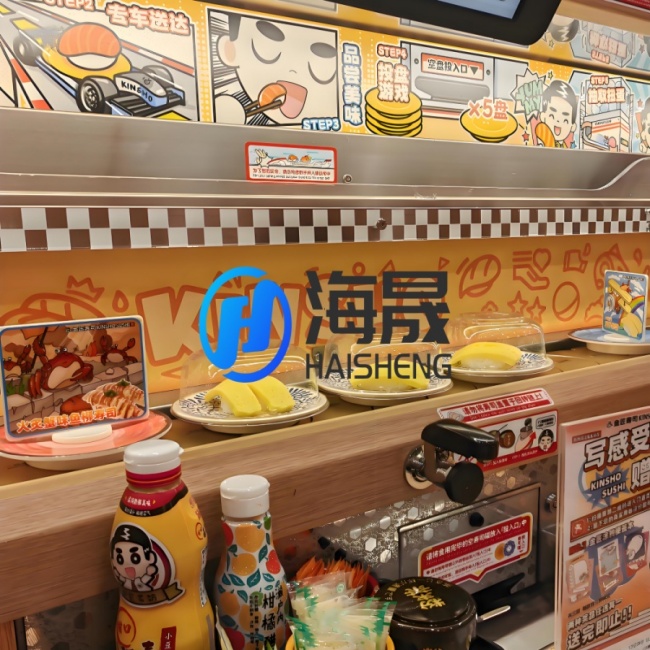 HaiSheng Intelligent Rotating Sushi System: Blending Rotating Display with Fixed‑Point Direct Delivery, Offering Export‑Standard Equipment for the Global Market