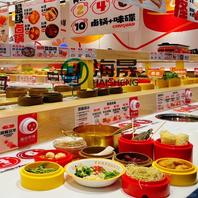 Does Track-Based Food Delivery Equipment Easily Spill Soupy Dishes? A Detailed Look at HaiSheng Intelligent Rotating Hot Pot Equipment Features and Functional Advantages