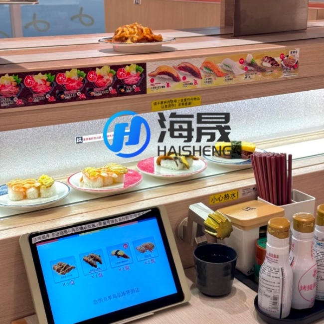 How European Conveyor Sushi Chains Are Addressing the Freshness Crisis — HaiSheng Intelligent’s Dual-Layer Sushi Fixed-Point Conveyor Belt System Leads the Way