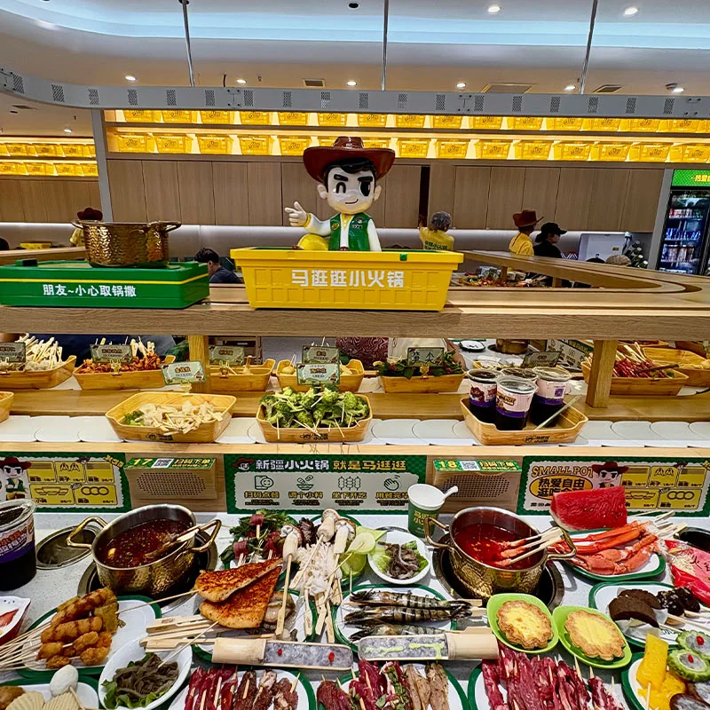 Restaurant Rotating Hot Pot Conveyor Belt